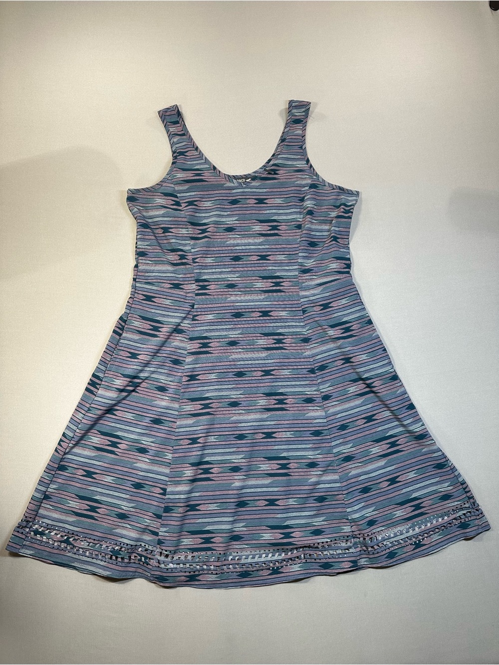 Toad&Co Sunkissed Cutout Dress SMU, Sleeveless V-Neck, Geometric - Womens Medium